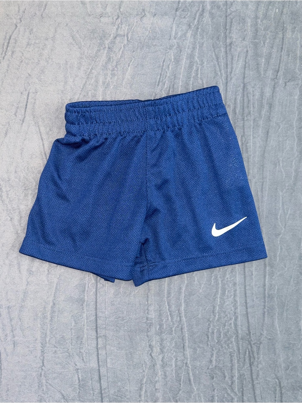 Nike Royal Blue Baby Mesh Athletic Shorts with White Swoosh